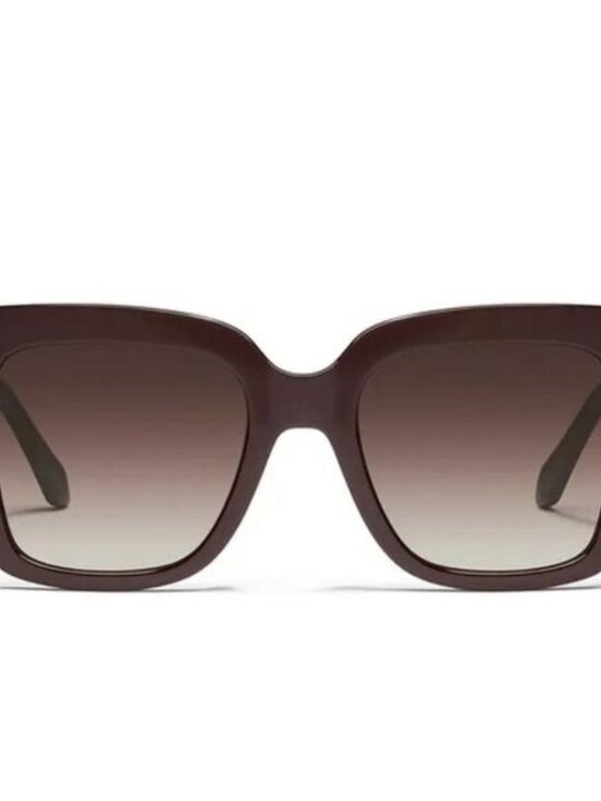 QUAY Women\'s ICY NO-NS-2186 Espresso Brown Square Frame/Brown Lenses Sunglasses